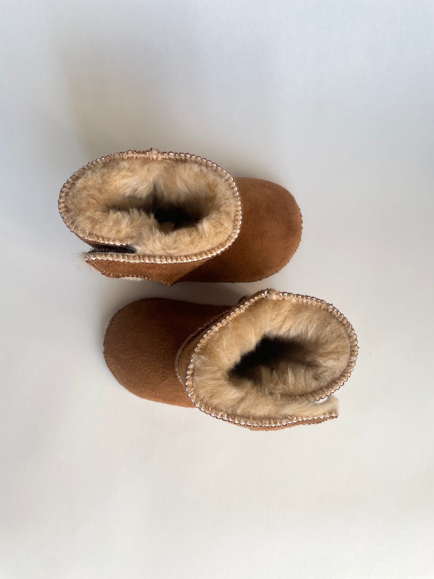 otroški topli škorenjčki- rjava 0-6m